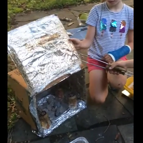 A photo of a box oven